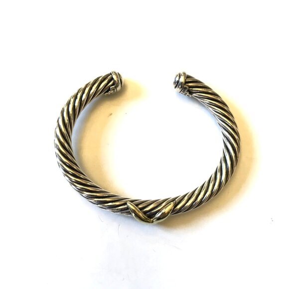 David Yurman Silver and Gold Bracelet - Picture 6 of 14